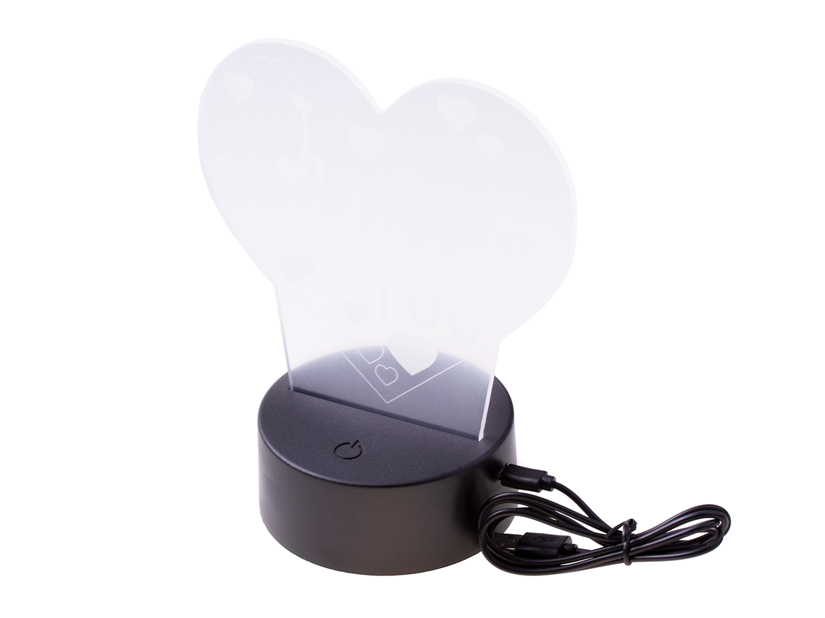 3D LED Nachtlampe „I LOVE YOU“