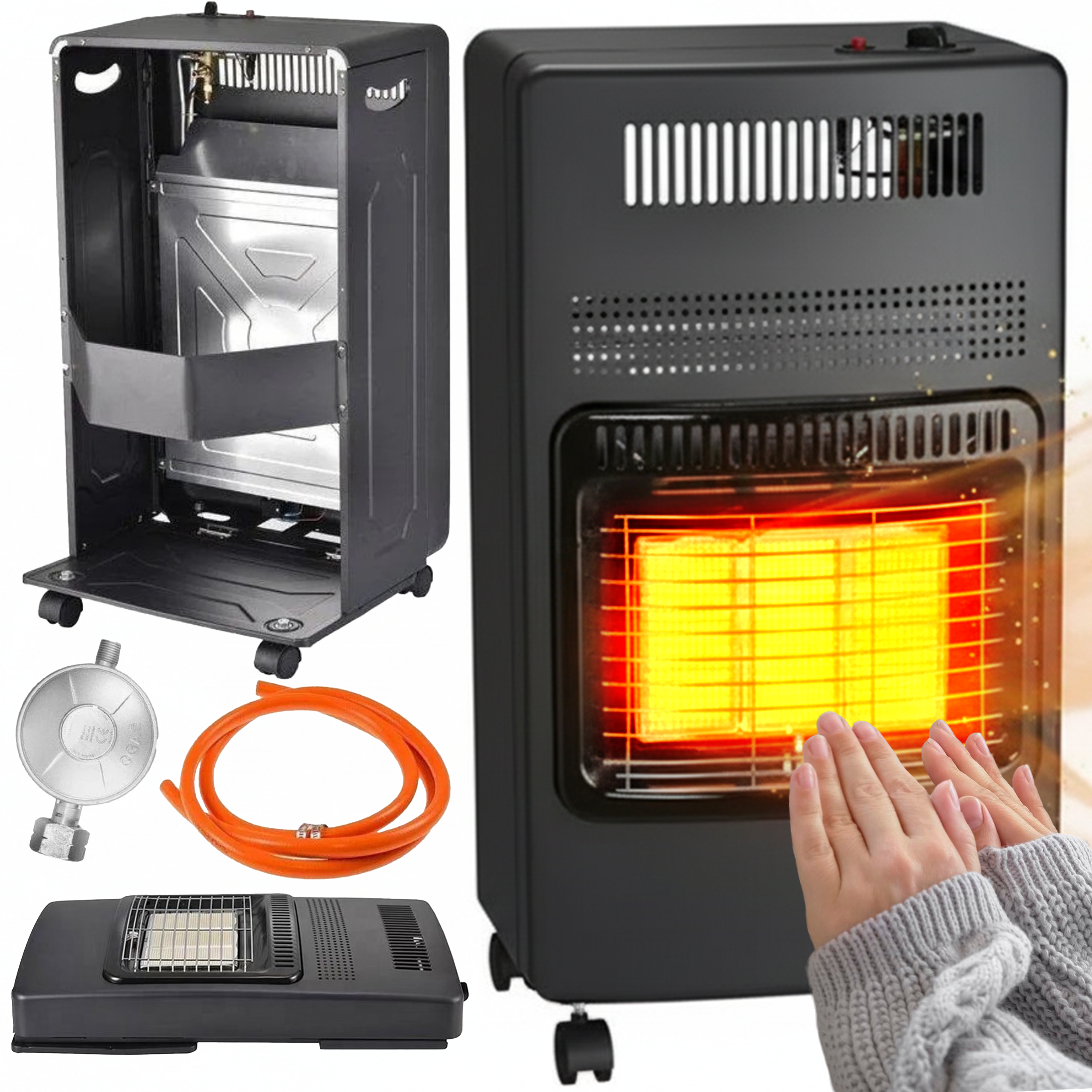 Tragbarer Gasheizer für Zylinder 3 Leistungsstufen ThermoGo 4,2 kW