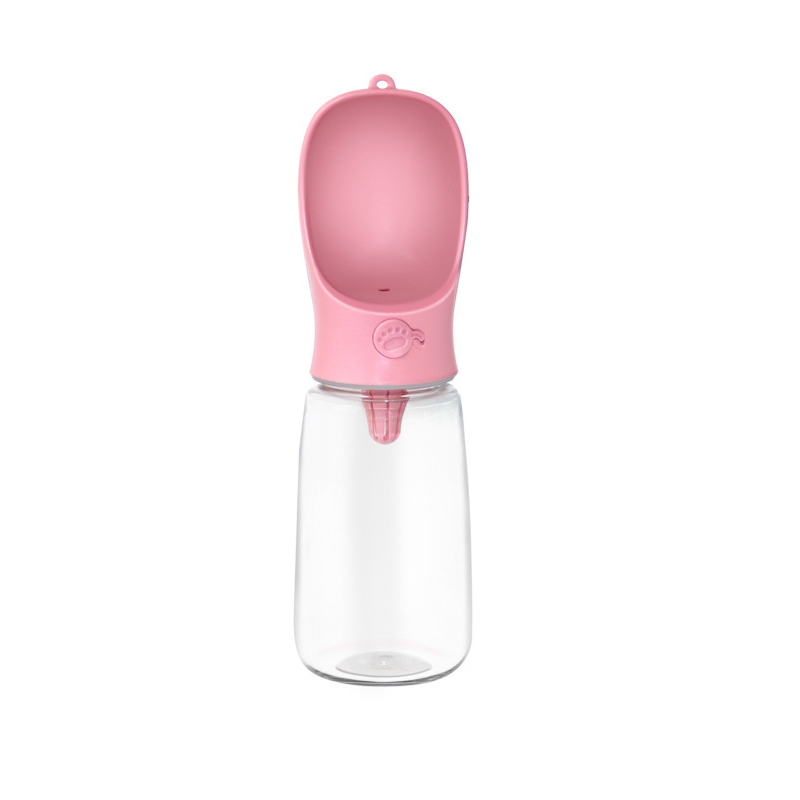 Touristenflasche für Hunde, 550 ml - rosa