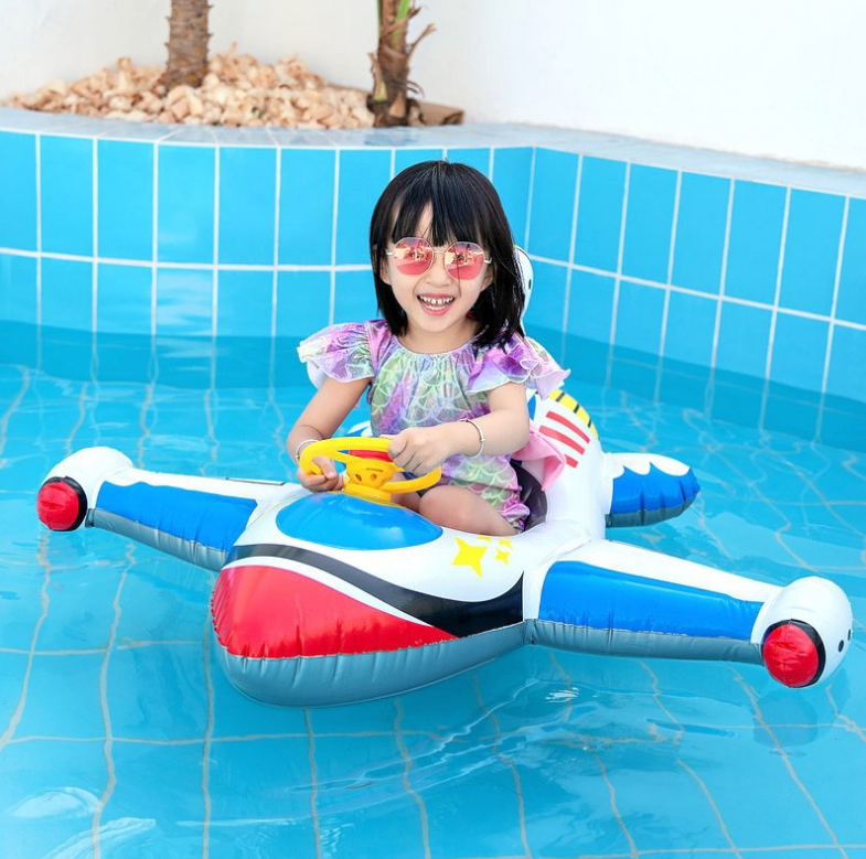 Inflatable boat for children to swim, Air mattress plane